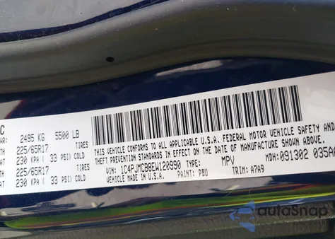 2014 Jeep Cherokee Latitude from USA, damaged, VIN 1C4PJMCB8EW120990